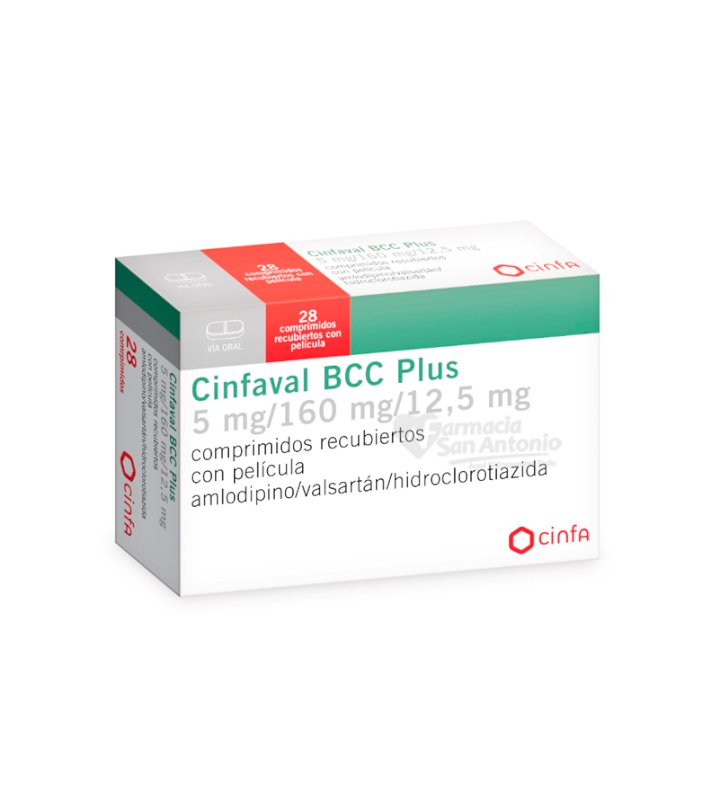 CINFAVAL BCC PLUS 5/160/12.5MG X TABLETA