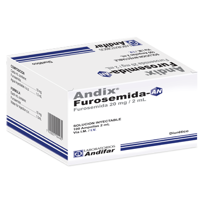 FUROSEMIDA 20 MG / 2 ML AMPOLLA
